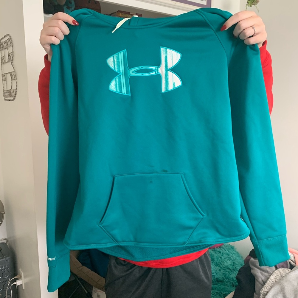 Green/Blue Under Armour sweatshirt